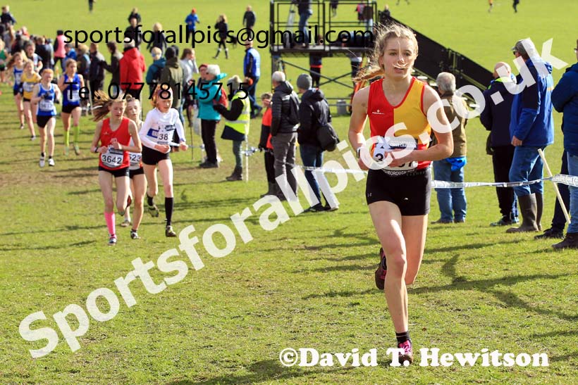 Girls Under-15s 2022 CAU Inter Counties Cross Country, Prestwold Hall, Loughborough.  Photo: David T. Hewitson/Sports for All Pics